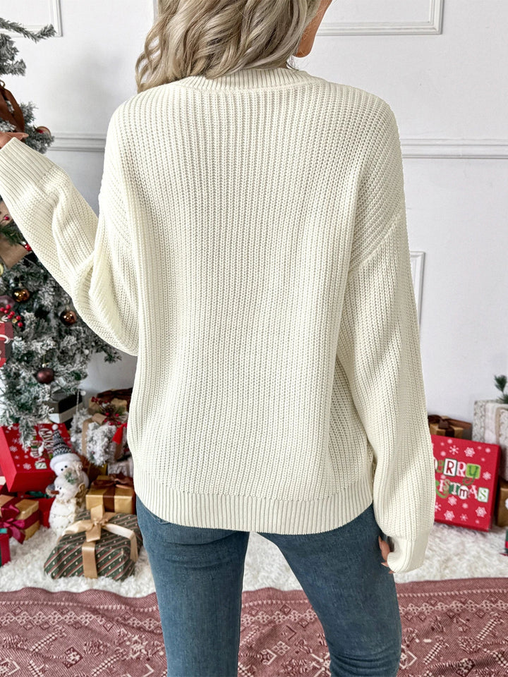 Holiday Bow Knit Sweater