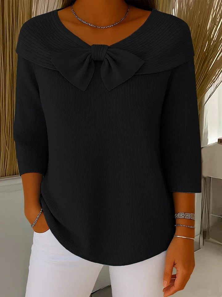 Aline | Soft & Elegant Sweater with Tie Detail