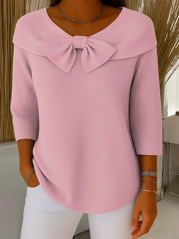 Aline | Soft & Elegant Sweater with Tie Detail