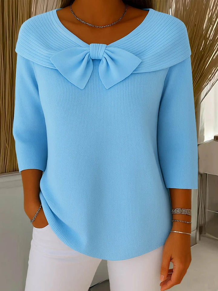 Aline | Soft & Elegant Sweater with Tie Detail
