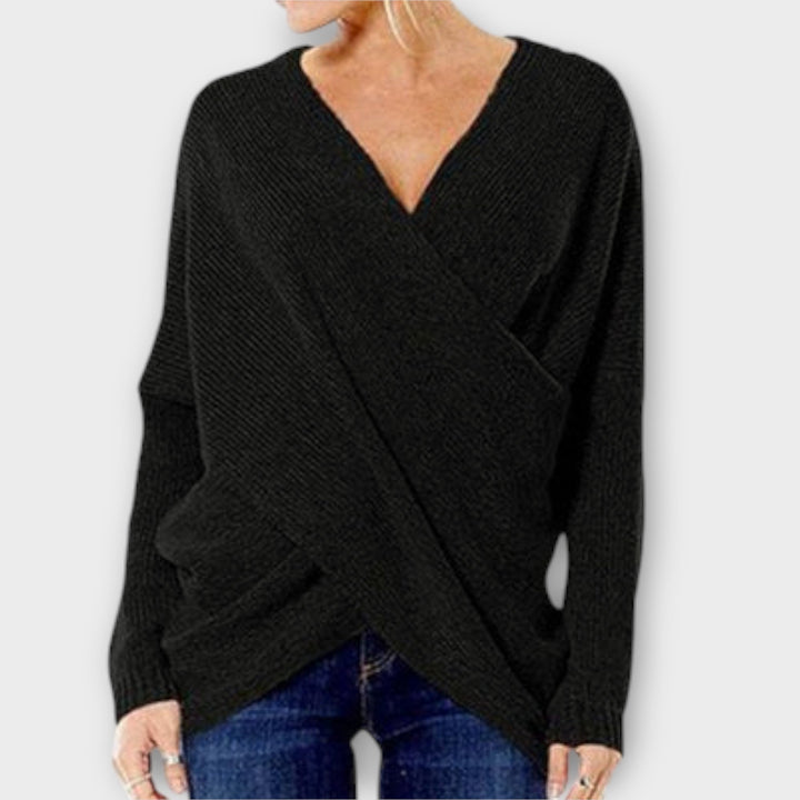 Oria - Crossed Sweater