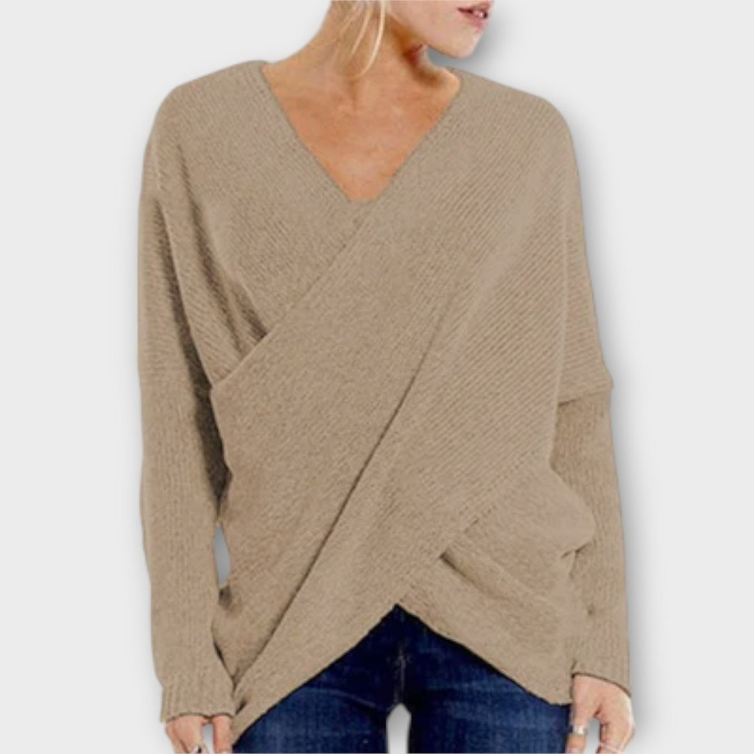 Oria - Crossed Sweater
