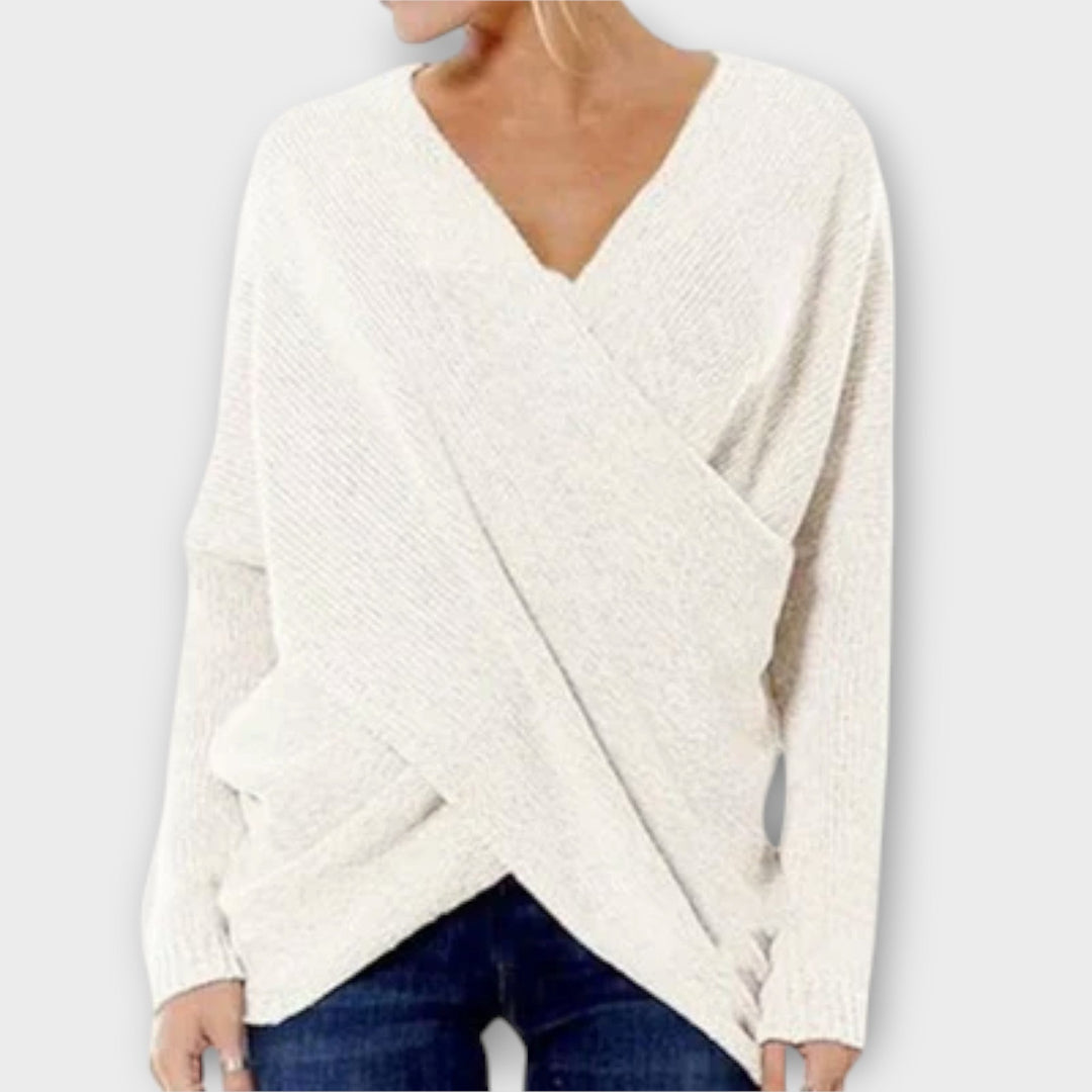 Oria - Crossed Sweater