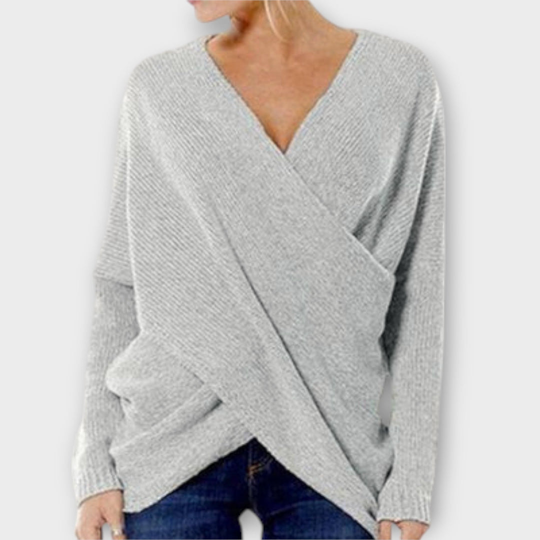 Oria - Crossed Sweater