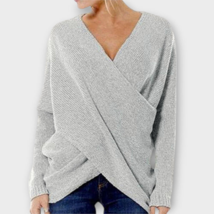 Oria - Crossed Sweater