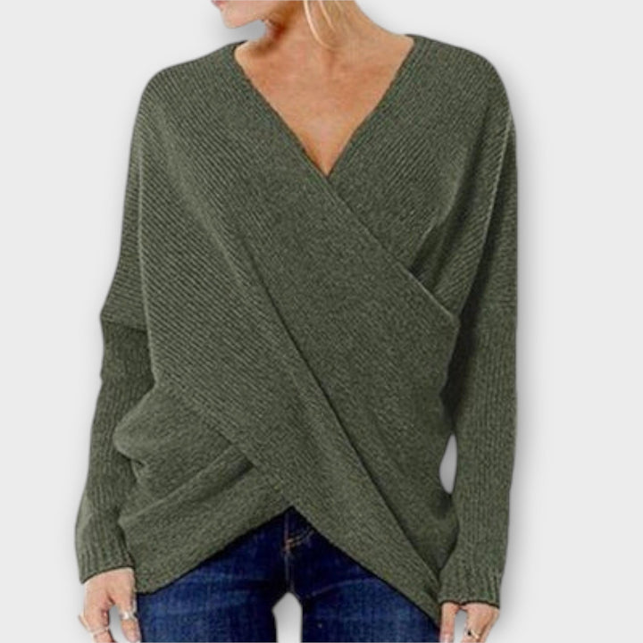 Oria - Crossed Sweater